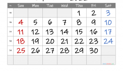 Printable September 2022 Calendar with Week Numbers