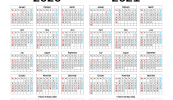 Free Printable 2020 and 2021 Calendar