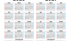 Printable 2020 and 2021 Calendar Template