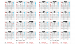 Printable 2020 and 2021 Calendar Template