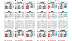 2020 2021 Calendar Printable