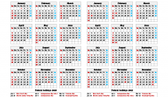 Printable 2020 and 2021 Calendar with Holidays