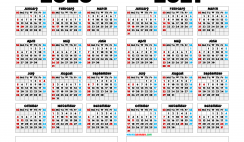 Printable 2020 and 2021 Calendar Landscape