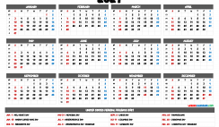 2021 Calendar Printable pdf