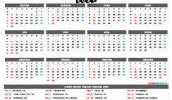 Printable 2021 Calendar with Holidays in U.S.
