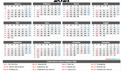 Printable Calendar 2021 Free