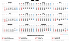 Printable Calendar 2021 pdf