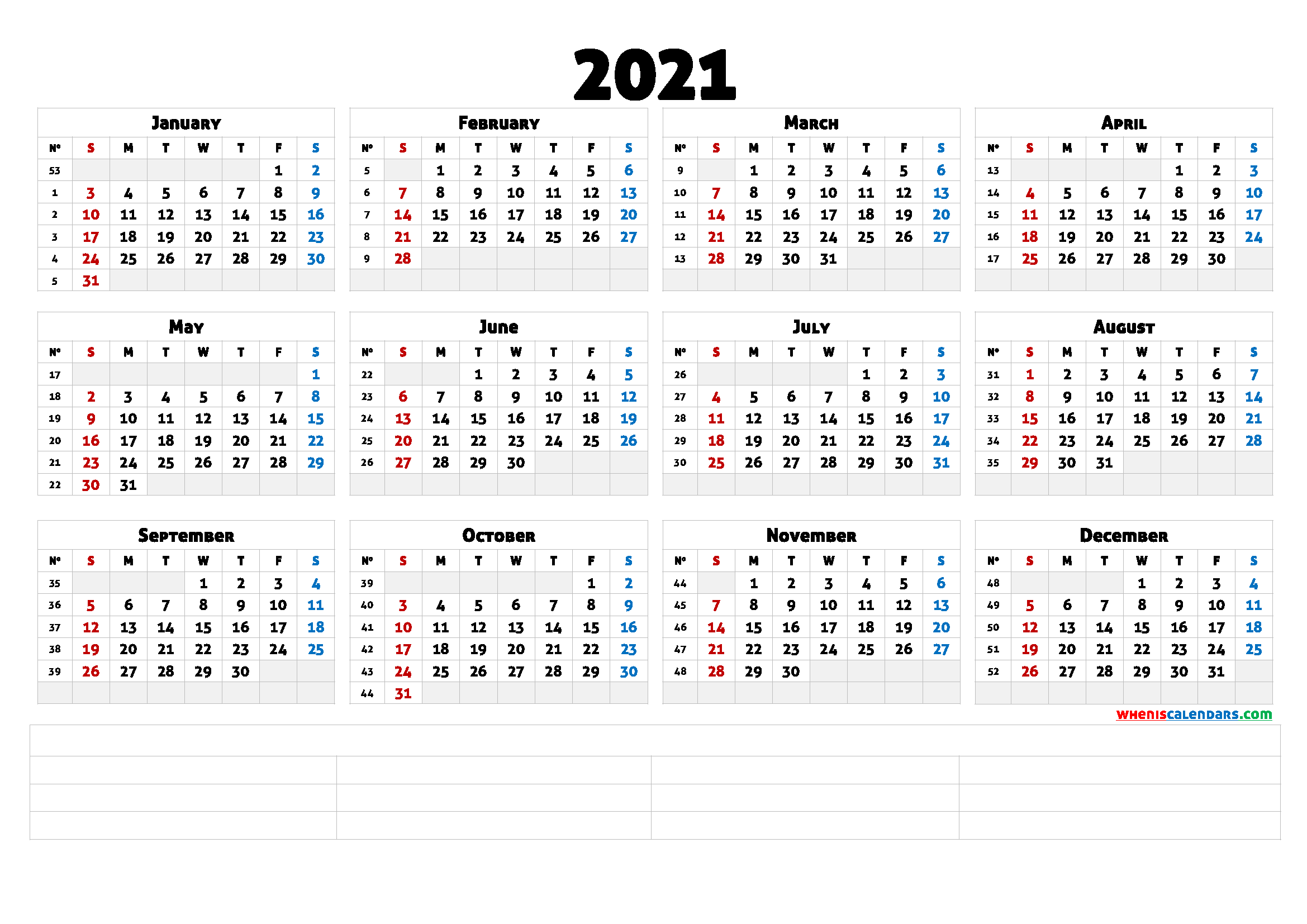 2022 Free Yearly Calendar Template Word 6 Templates 