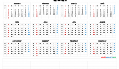 Free Printable 2021 Calendar by Year