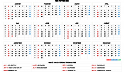 Free Printable 2022 Calendar with Holidays US