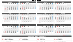 Printable 2022 Calendar One Page