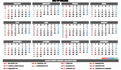 Printable 2022 Calendar with Holidays