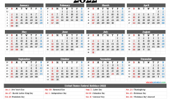 Printable Calendar 2022 Free