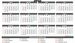 2022 Calendar Printable pdf