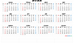Free Printable 2022 Calendar by Month