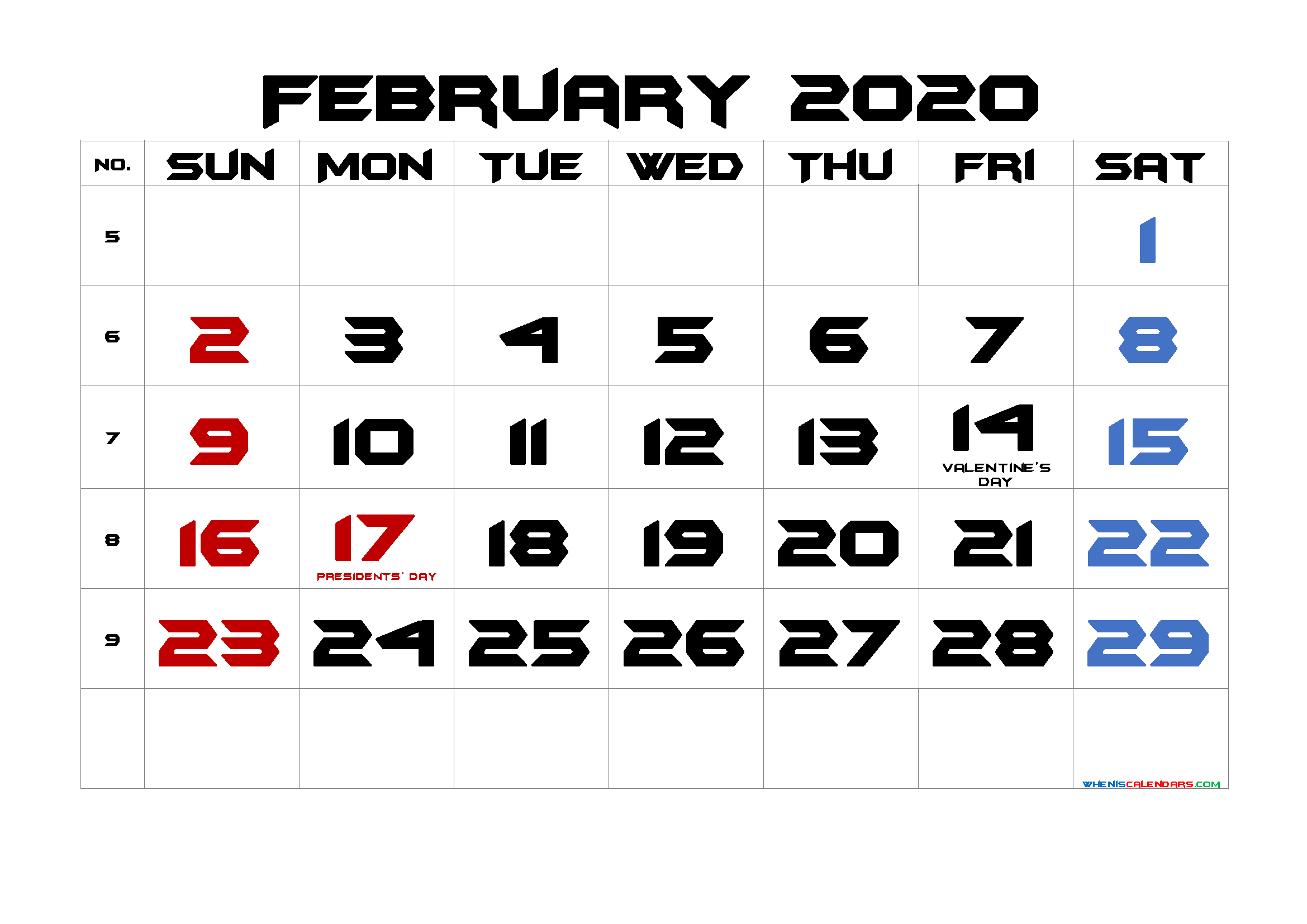 Printable 2020 2021 Calendar