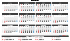 2020 Calendar Printable One Page
