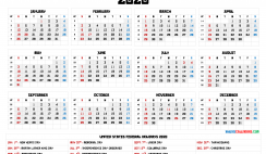 Free Printable Yearly Calendar 2020