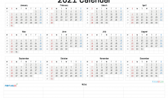 Cute Printable Calendar 2021