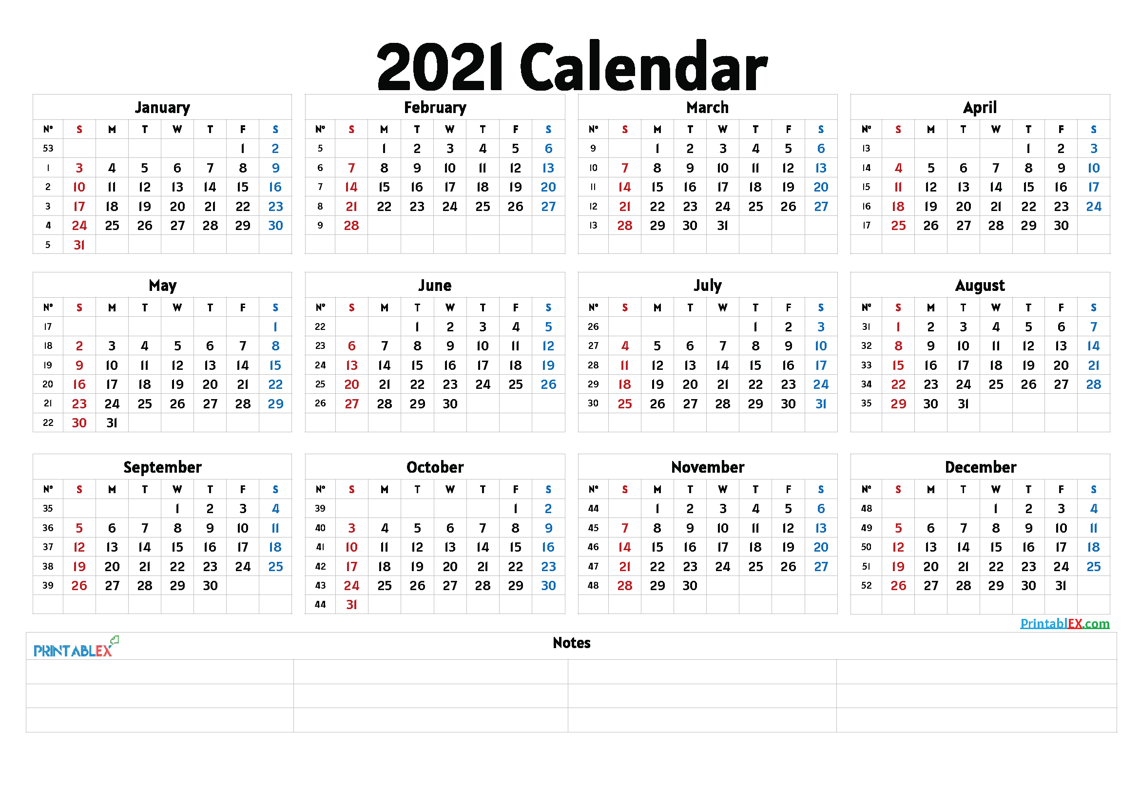 Free Cute Printable Calendar 2021 - Free Printable 2020 ...