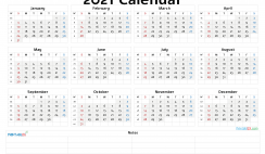 Printable 2021 Calendar Templates