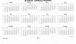 Cute Printable Calendar 2022
