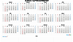 Printable 2022 Calendar Templates