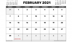February 2021 Calendar Australia with Holidays