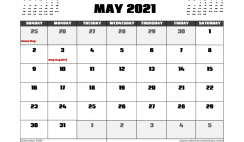 May 2021 Calendar Australia with Holidays