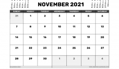 November 2021 Calendar Australia with Holidays