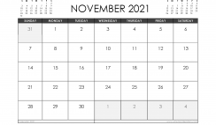 November 2021 Calendar Australia with Holidays