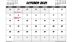 October 2021 Calendar Australia with Holidays