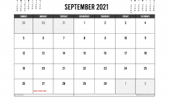 Printable September 2021 Calendar Australia