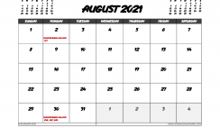 August 2021 Calendar UK with Holidays