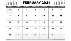 February 2021 Calendar UK with Holidays