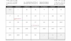 March 2021 Calendar Canada with Holidays