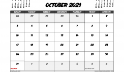 October 2021 Calendar UK with Holidays
