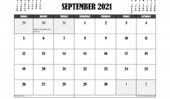 Free Printable September 2021 Calendar UK