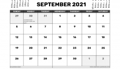 September 2021 Calendar UK with Holidays