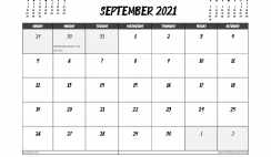 September 2021 Calendar UK Printable