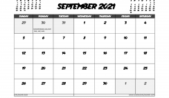 September 2021 Calendar UK with Holidays