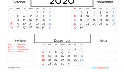 Calendar  2020 Printable
