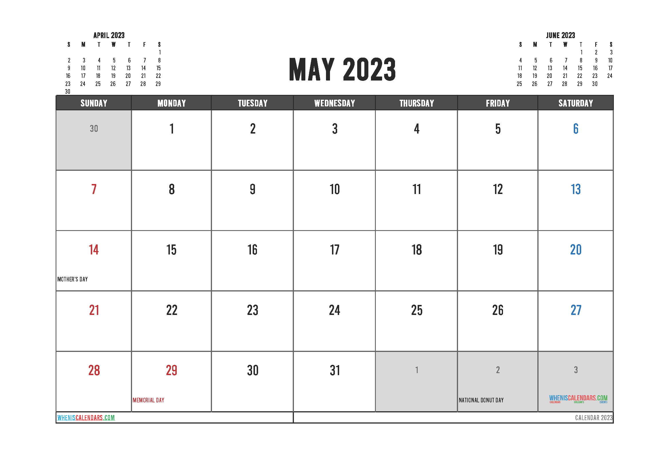 Editable Printable May 2023 Calendar