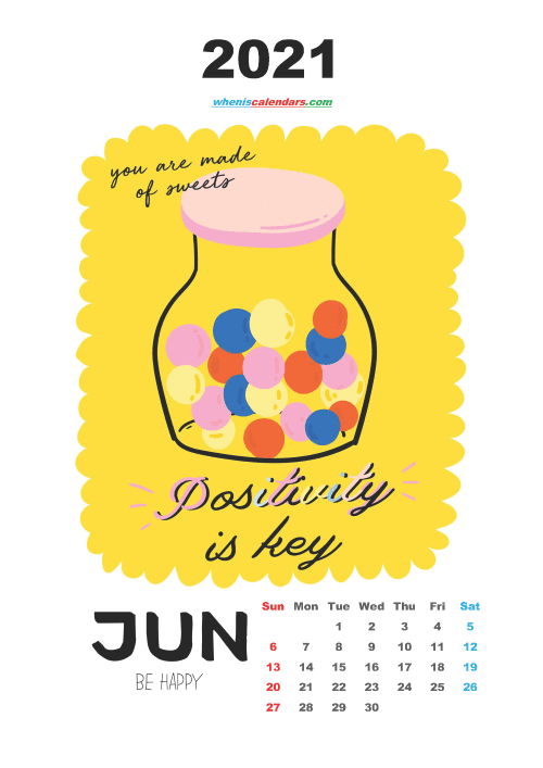 free printable june 2021 calendar cute. awesome free printable 2021 calendar for kids