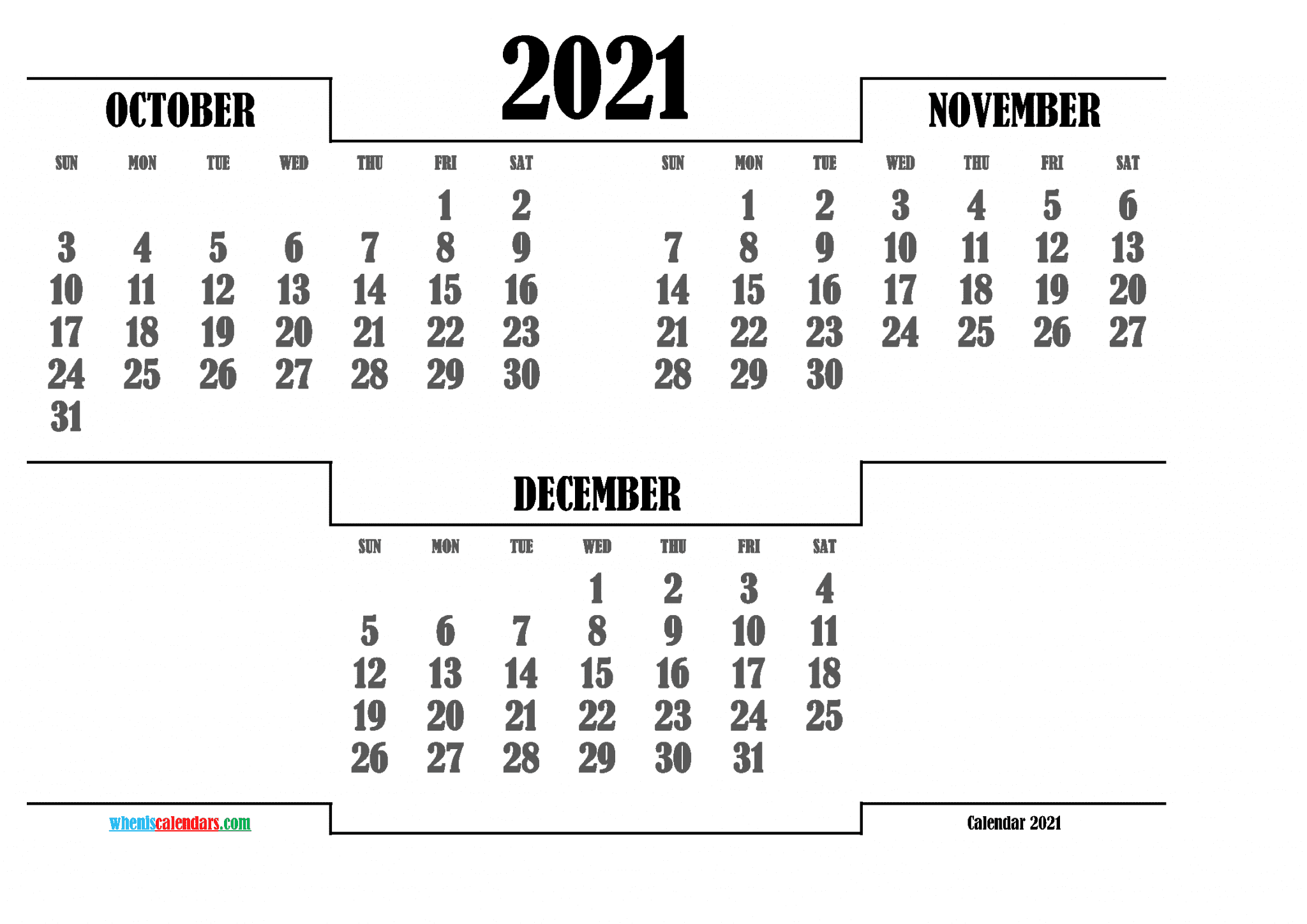 free-october-november-december-2021-calendar-printable