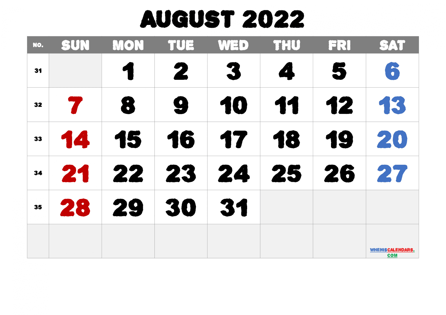 august 2022 editable calendar template august 2022 calendar free