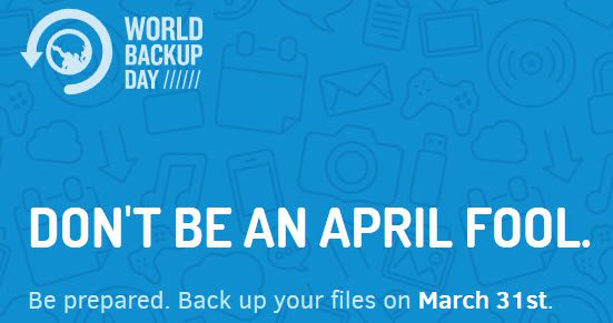 When is World Backup Day This Year 