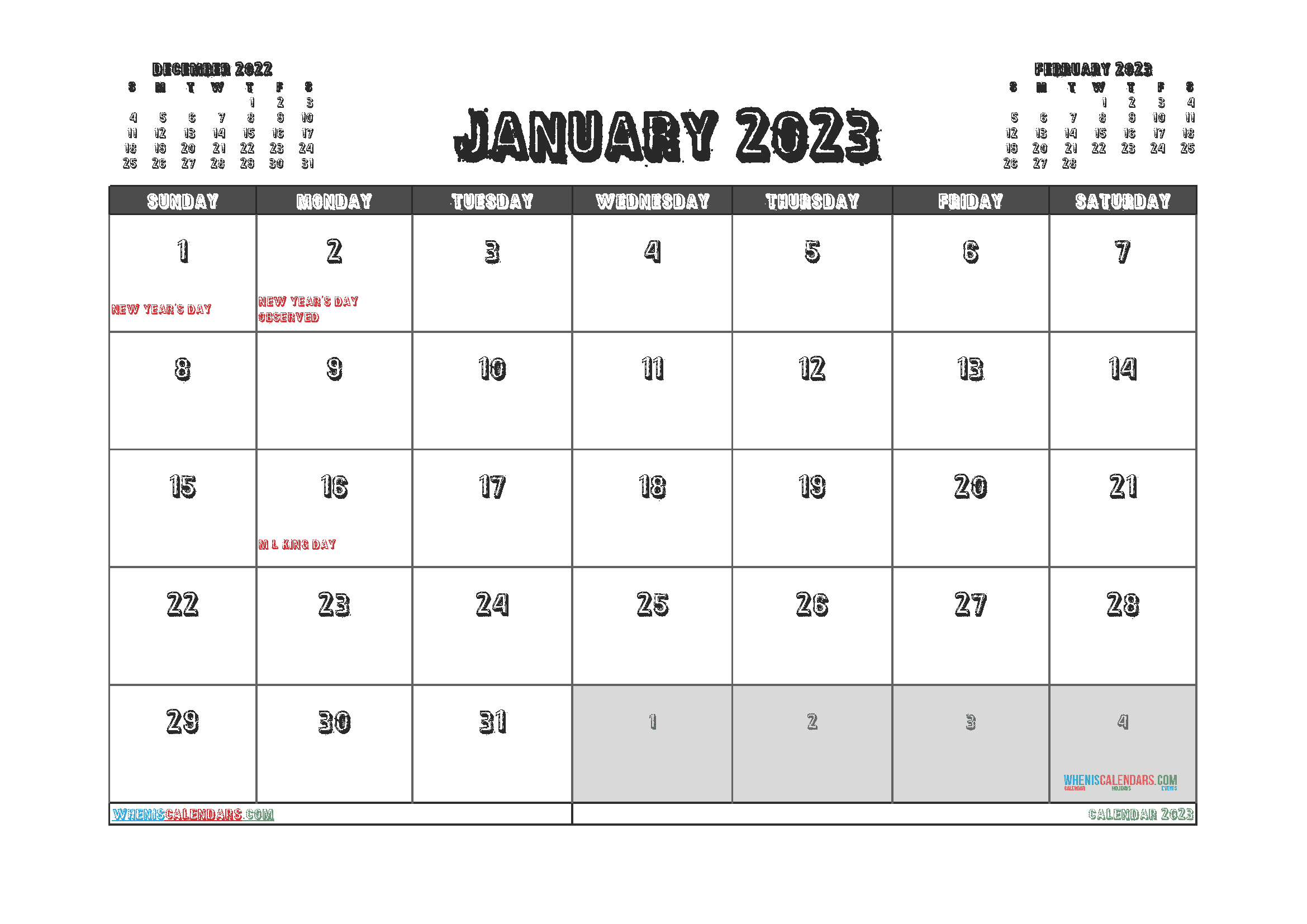 free-calendar-january-2023-with-holidays-printable-pdf-in-landscape