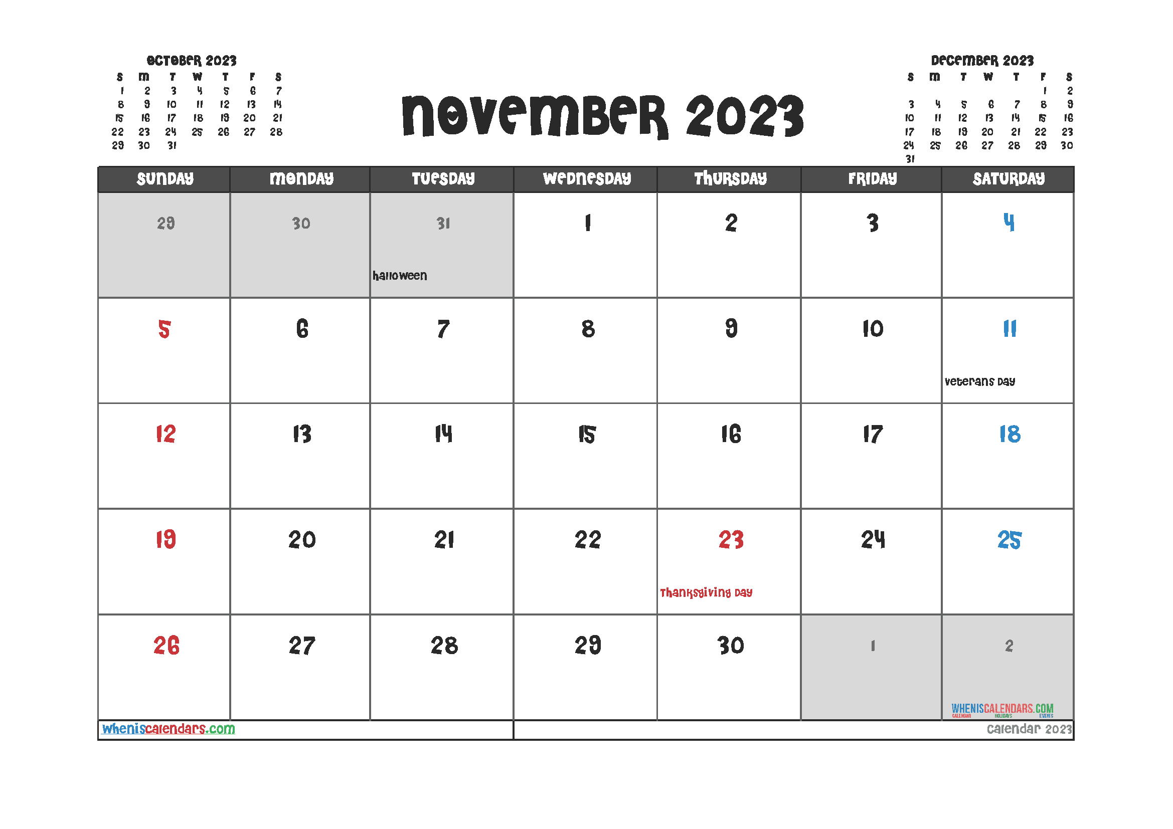 Download calendar 2023 fillable A4 23O636