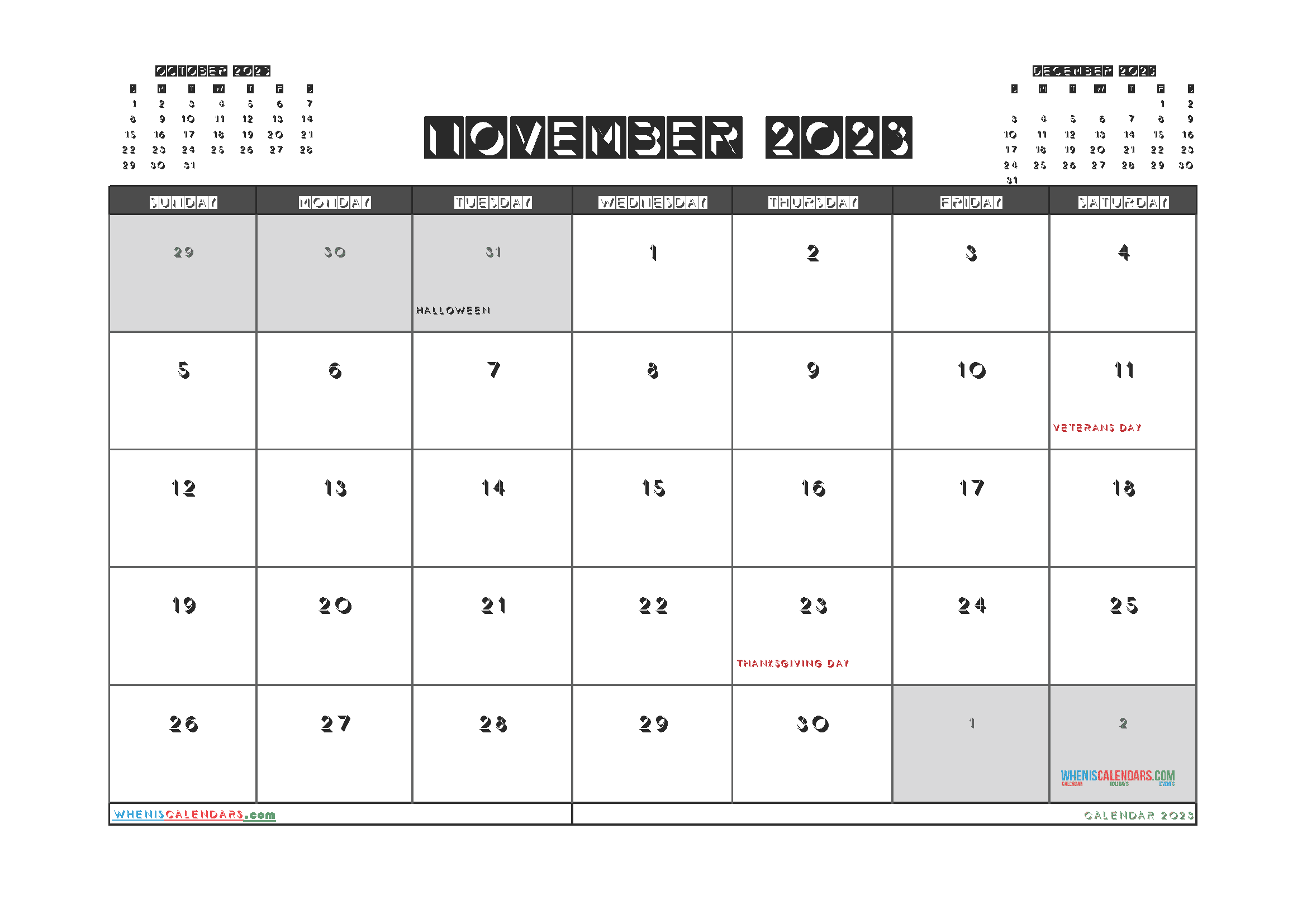 Download papertraildesign 2023 calendar A4 23O120